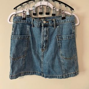 BDG Blue Denim Mini Cargo Skirt Urban Outfitters Size M